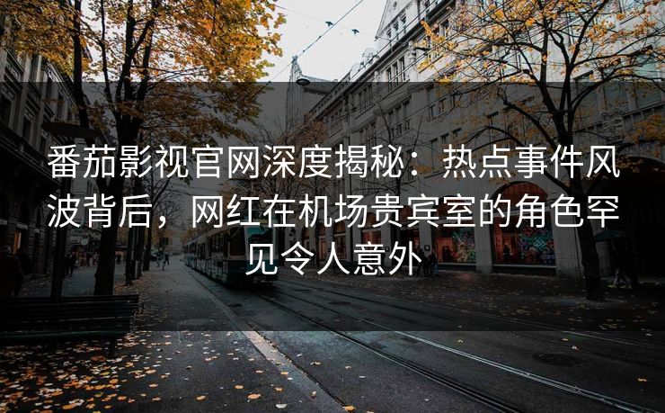 番茄影视官网深度揭秘：热点事件风波背后，网红在机场贵宾室的角色罕见令人意外