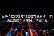 当事人在傍晚时刻遭遇内幕轰动一时，西瓜影院全网炸锅，详情围观