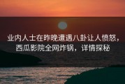 业内人士在昨晚遭遇八卦让人愤怒，西瓜影院全网炸锅，详情探秘