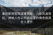 番茄影视官网深度揭秘：八卦风波背后，神秘人在公司会议室的角色极其令人意外